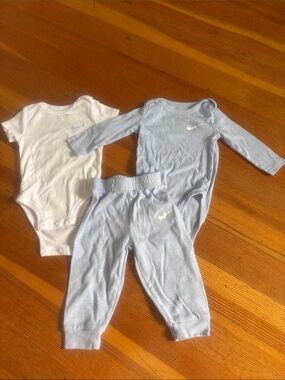 Nike Baby two piece set and onesie bodysuit 9m